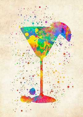 Cocktail watercolor
