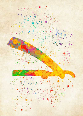 Beauty salon watercolor