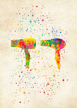 Beauty salon watercolor