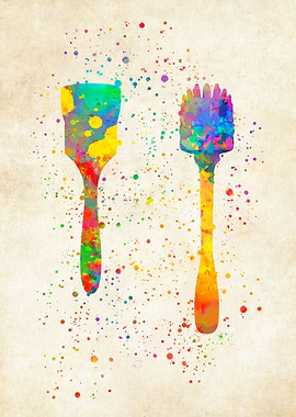 Beauty salon watercolor