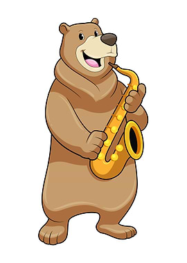Bear Saxophone Music