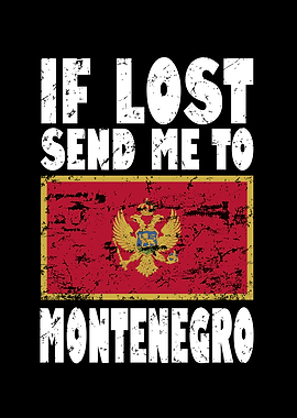Montenegro Flag Saying