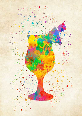 Cocktail watercolor