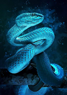 Blue Snake Splash