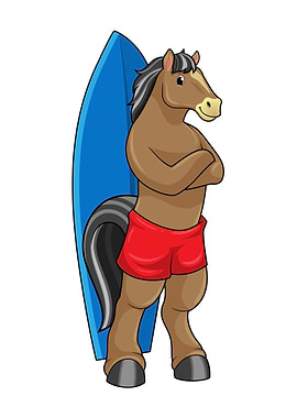Horse Surfer Surfboard