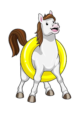 Horse Swimming Lifebouy