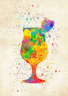 Cocktail watercolor