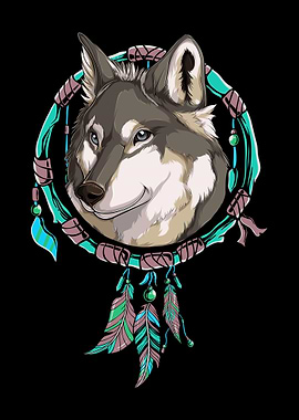 Wolf Dreamcatcher
