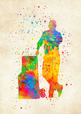 Courierdelivering painting