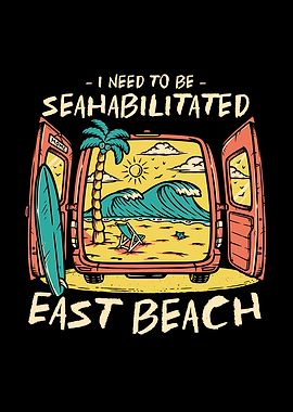 East Beach Summer Funny