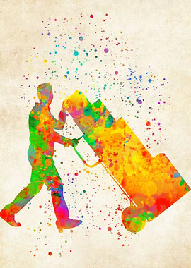 Courierdelivering painting