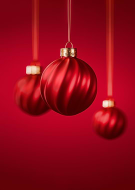 Red Christmas Balls