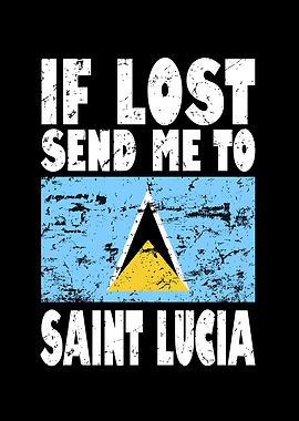 Saint Lucia Flag Saying