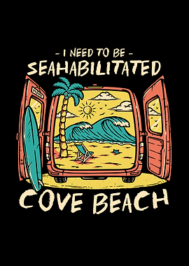 Cove Beach Summer Funny