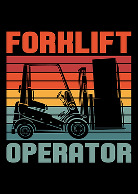 Retro Forklift Driver