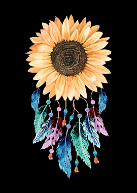 Watercolor Sunflower