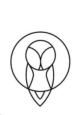 Owl geometric art