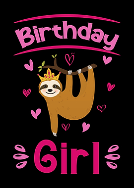 Birthday Sloth Girl