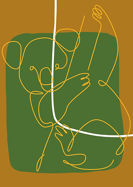 Koala Line Art