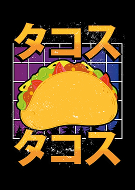 Cute kawaii taco