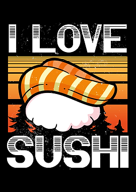 Cute kawaii sushi rice