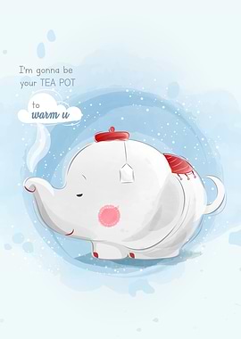 Cute Tea Pot Elephant