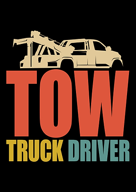 Retro Tow Truck Driver