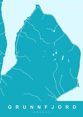 GRUNNFJORD Map NORWAY