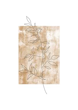 Botanical line art