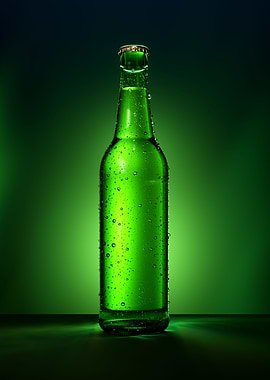 Green Beer bottle