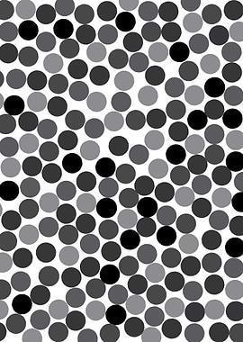 Black and white dots