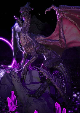 Dragon guards the port