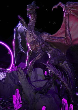 Night monster guards gate