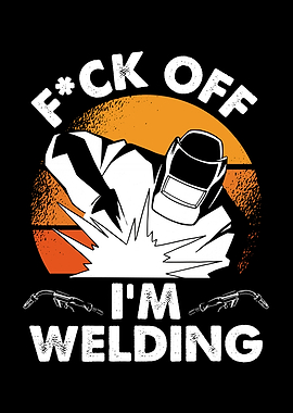 Welding man retro