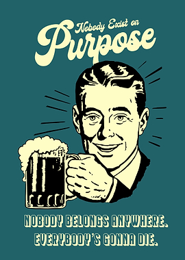 Vintage beer saying
