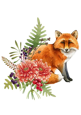 floral fox