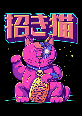 Cyborg Maneki Neko Cat
