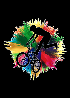 Colorful Splash BMX