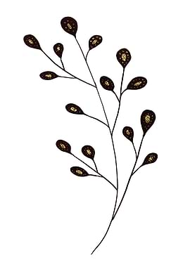 Black and gold flowers