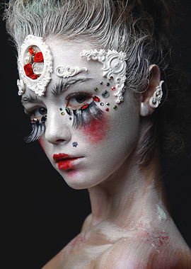 girl with a white hair