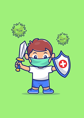 Kid Fight Corona Virus