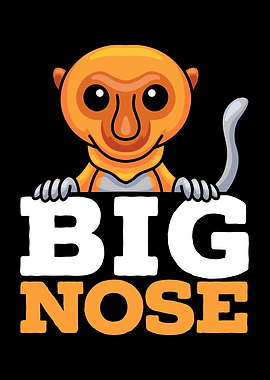 Big Nose Proboscis Monkey