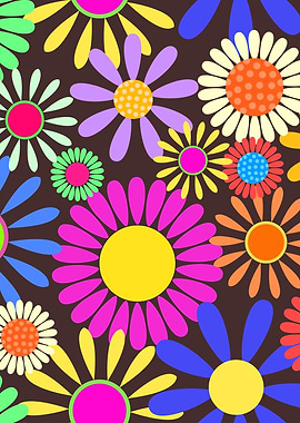 60s Retro Flower Power