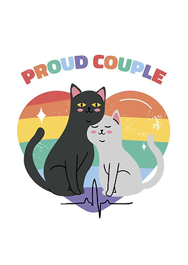 Pride couple cats