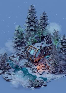 Winter Cabin