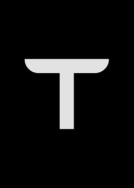 Tesla Font Letter T