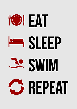 eat sleep swim repeat