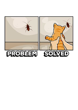 Problem Solved Cute Cat