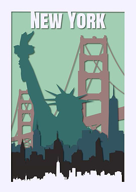 New York travel poster