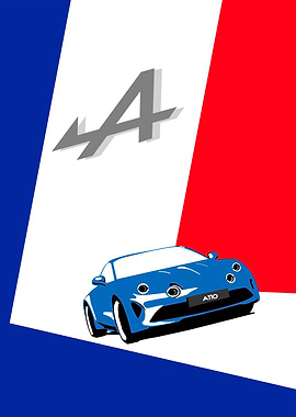 Alpine A110 Illustration